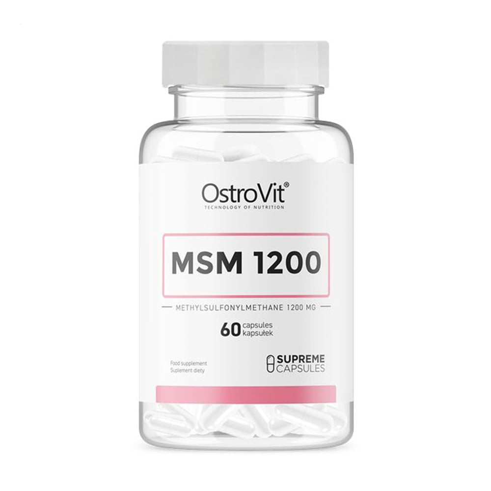 Метилсульфонілметан OstroVIt MSM 1200 мг, 60 капсул